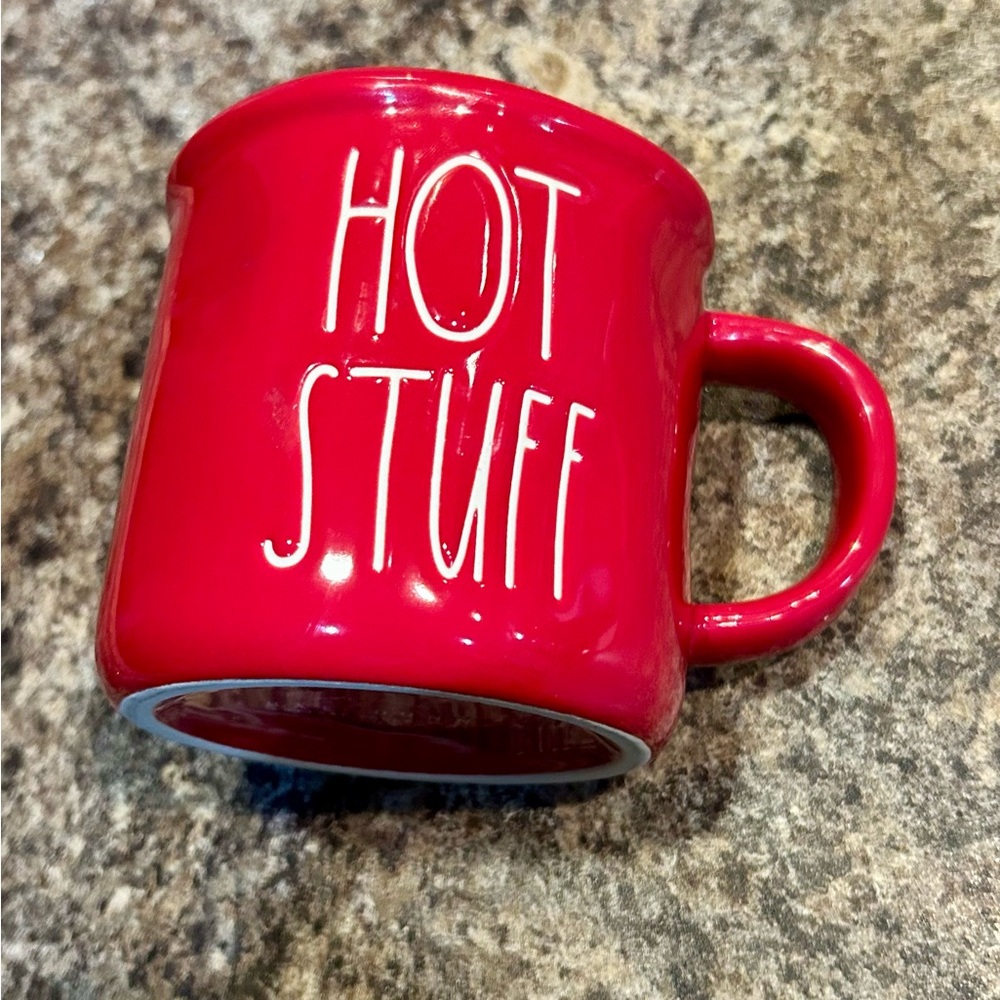Rae Dunn Red 'Hot Stuff' Mug